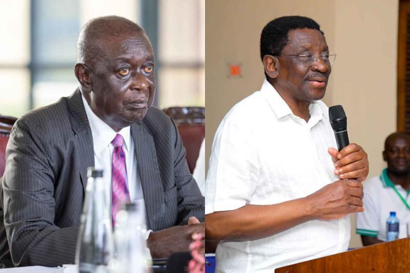 Collage photo of Oburu Oginga and Siaya Governor James Orengo.